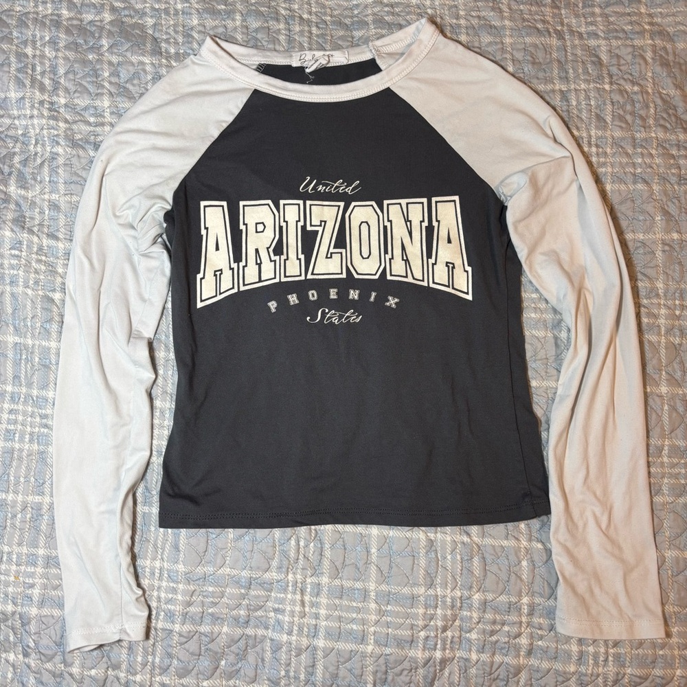 Arizona Graphic Long Sleeve Tee - Black and White
